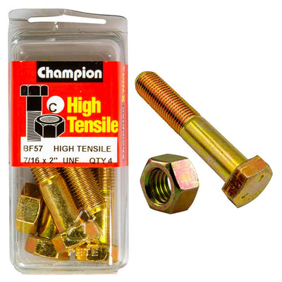 Champion 2 x 7/16in Bolt & Nut (C) - GR5 Default Title