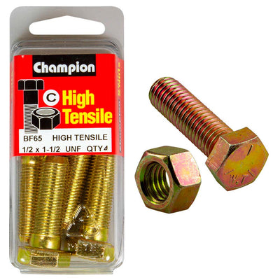 Champion 1-1/2in x 1/2in Bolt And Nut (C) - GR5 Default Title