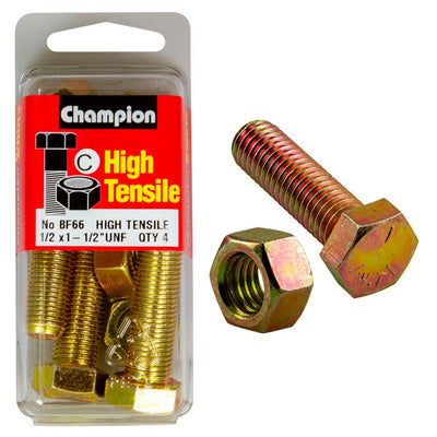 Champion 1-1/2in x 1/2in Set Screw  & Nut (C) - GR5 Default Title