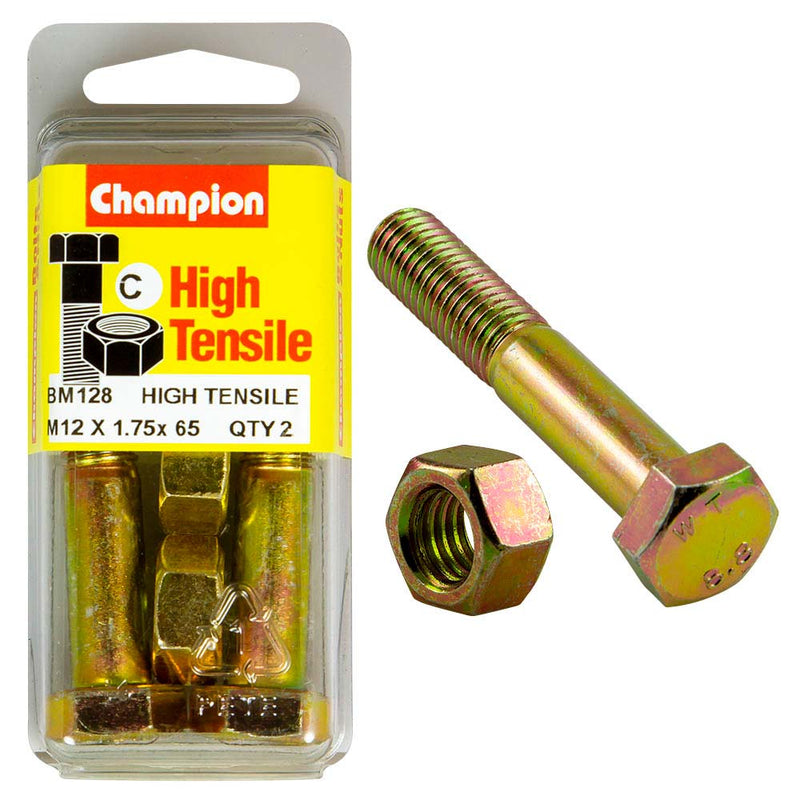 Champion 12 x 65 Bolt And Nut (C) - GR8.8 Default Title