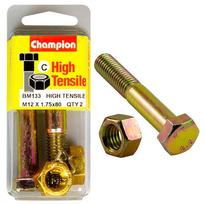 Champion 12 x 80 Bolt And Nut (C) - GR8.8 Default Title