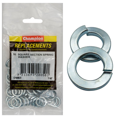 Champion 7/16in Square Section Spring Washer -50pk Default Title