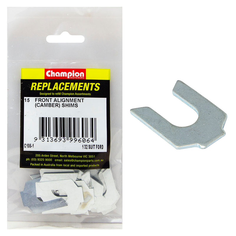 Champion 1/32in Wheel Alignment Shim -Suit Ford -15pk Default Title