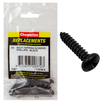 Champion 10G x 1in S/Tapping Screw Pan Head Ph -20pk Default Title