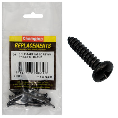 Champion 6G x 1in S/Tapping Screw Pan Head Ph -30pk Default Title