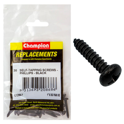 Champion 8G x 1in S/Tapping Screw Pan Head Ph -30pk Default Title