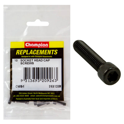 Champion 3/16in x 1/2in BSW Socket Head Cap Screw -10pk Default Title