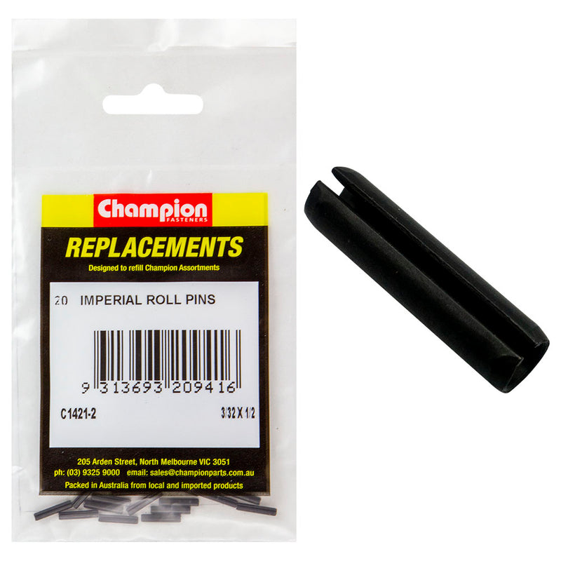 Champion 3/32in x 1/2in Roll Pin -20pk Default Title