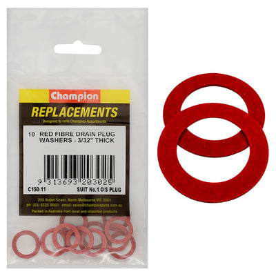 1/2 +.028 X 3/4IN X 3/32IN RED FIBRE (SUMP) WASHER Default Title