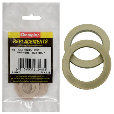 7/8IN X 1-3/8IN X 1/32IN POLYPROPYLENE WASHERS Default Title