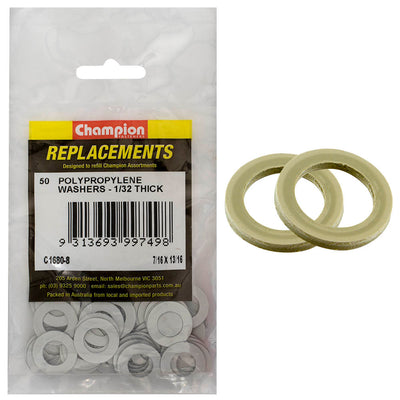 7/16IN X 13/16IN X 1/32IN POLYPROPYLENE WASHERS Default Title