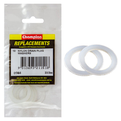 Champion M25 x 35mm x 1.0mm Nylon Washer -10pk Default Title