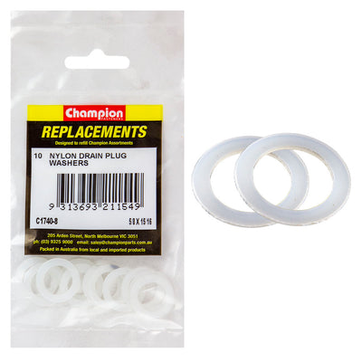 Champion 5/8in x 15/16in x 1/32in Nylon Washer -10pk Default Title