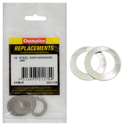 Champion 3/4in x 1-3/16in x .006in Shim Washer -10pk Default Title