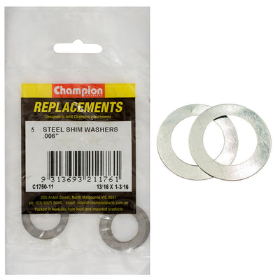 Champion 13/16in x 1-3/16in x .006in Shim Washer -5pk Default Title