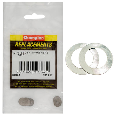 Champion 3/16in x 1/2in x .006in Shim Washer -10pk Default Title