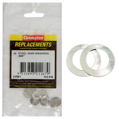 Champion 1/4in x 9/16in x .006in Shim Washer -30pk Default Title