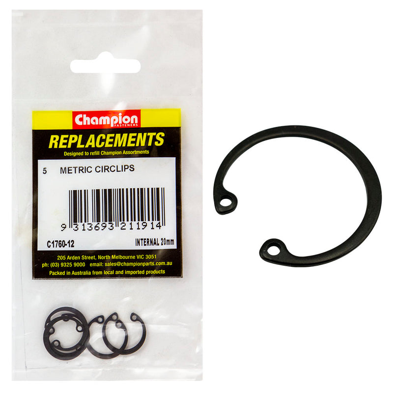 Champion 20mm internal Circlip -5pk Default Title