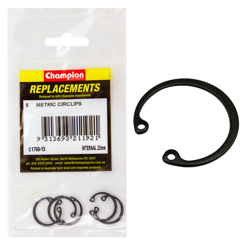 Champion 22mm internal Circlip -5pk Default Title