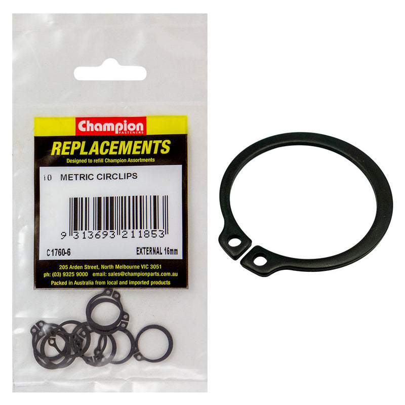 Champion 16mm External Circlip -10pk Default Title