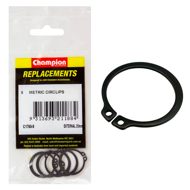 Champion 25mm External Circlip -5pk Default Title