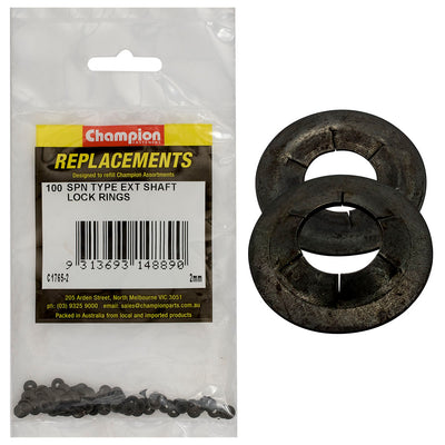 Champion 2mm Spn Type External Lock Rings -100pk Default Title