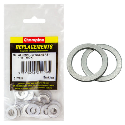 Champion M10 x 20mm x 1.6mm Aluminium Washer -30pk Default Title