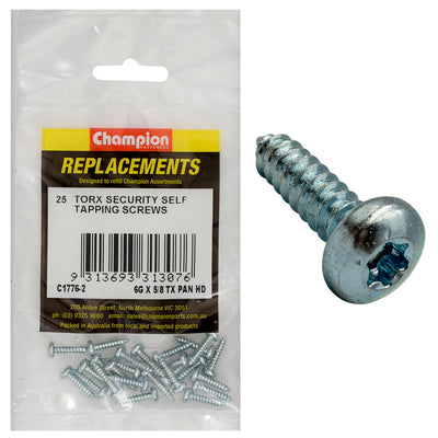 Champion 6G x 5/8in S/Tapping Screw -Pan -Tx -25pk Default Title