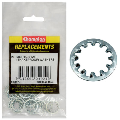 Champion 12mm internal Star Washer -20pk Default Title