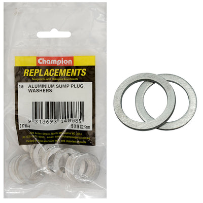 Champion M18 x 28mm x 2.5mm Aluminium Washer -15pk Default Title