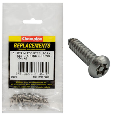 10G X 1/2IN SELF-TAPPING SCREW PAN TPX 304/A2 Default Title