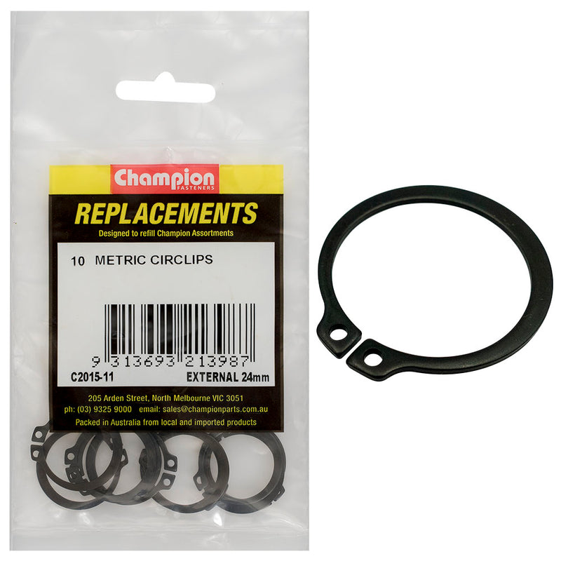 Champion 24mm External Circlip -10pk Default Title