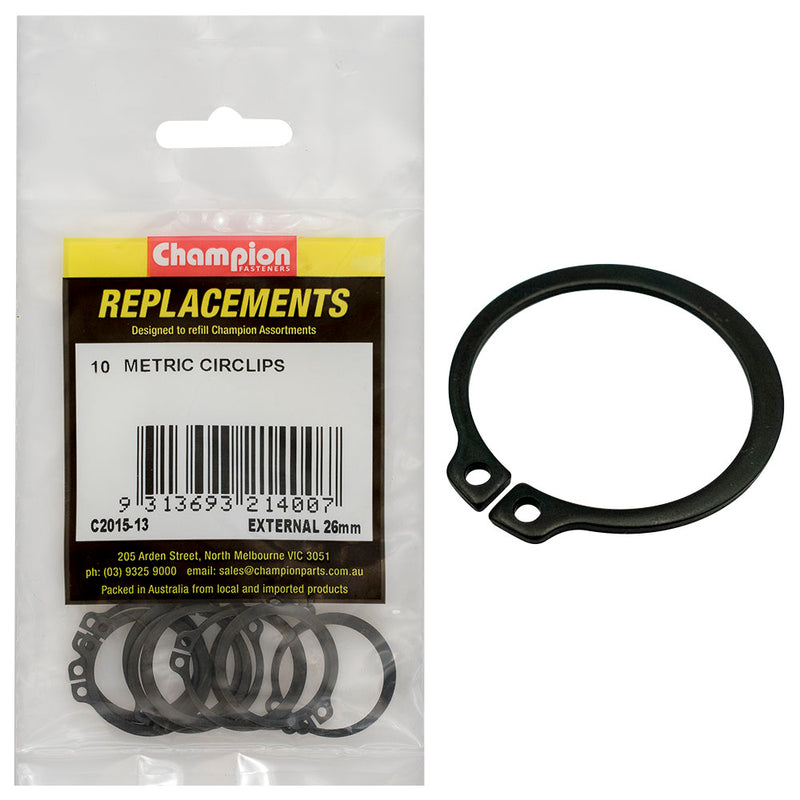 Champion 26mm External Circlip -10pk Default Title