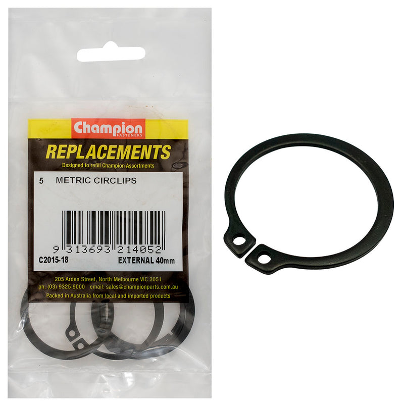 Champion 40mm External Circlip -5pk Default Title