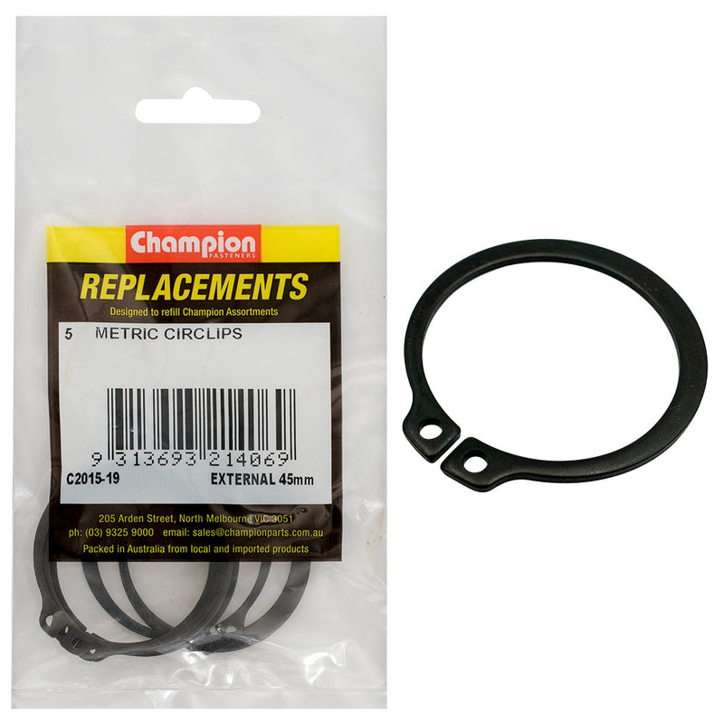 Champion 45mm External Circlip -5pk Default Title