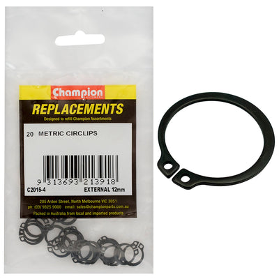 Champion 12mm External Circlip -20pk Default Title