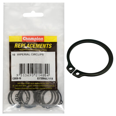 Champion 1-1/8in Imperial External Circlip -10pk Default Title