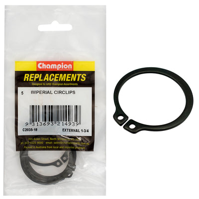 Champion 1-3/4in Imperial External Circlip -5pk Default Title