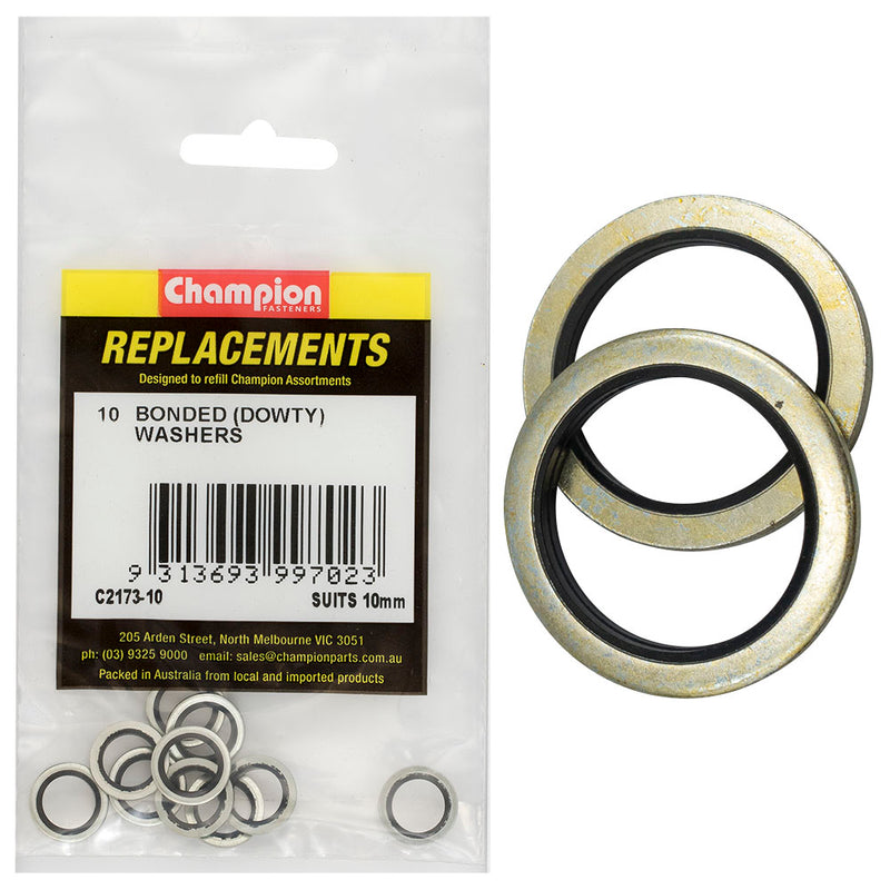 Champion Bonded Seal Washer (Dowty) 10mm -10pk Default Title