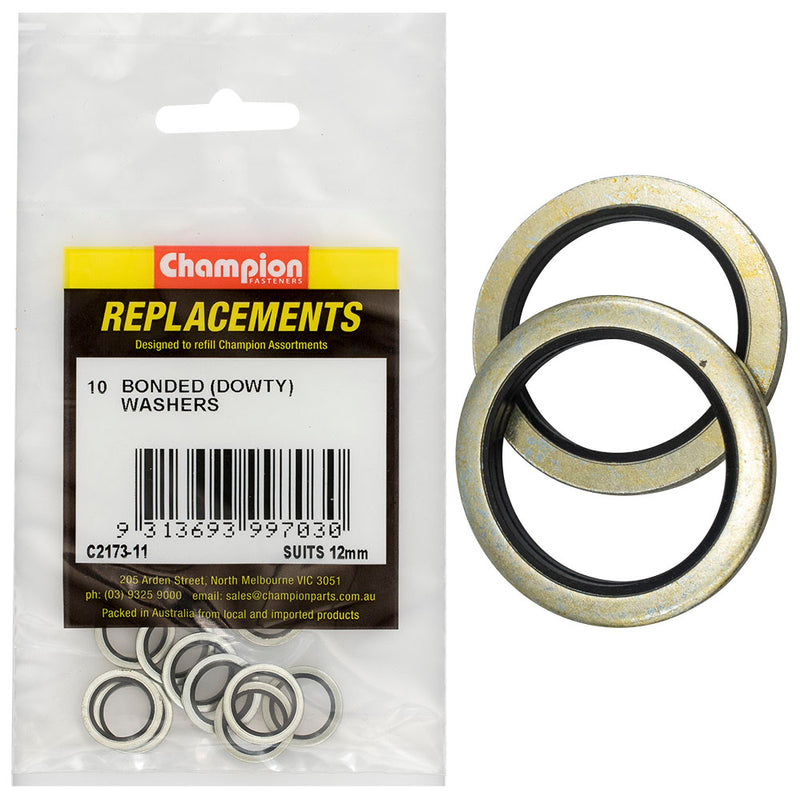 Champion Bonded Seal Washer (Dowty) 12mm -10pk Default Title