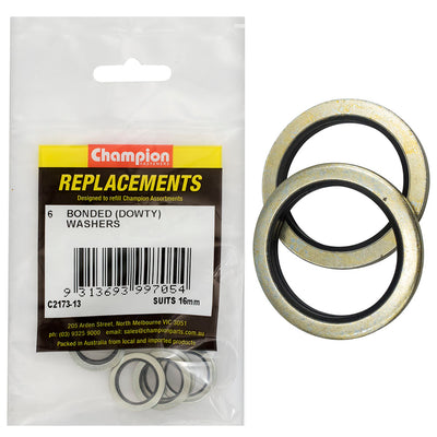 Champion Bonded Seal Washer (Dowty) 16mm -6pk Default Title