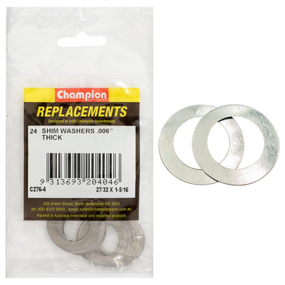 Champion 27/32in x 1-5/16in x 0.006in Shim Washer -24pk Default Title