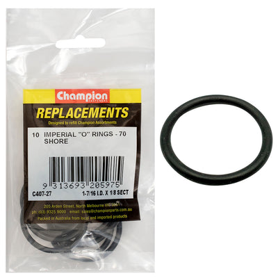 Champion 1-7/16in (I.D.) x 1/8in Imperial O-Ring -10pk Default Title
