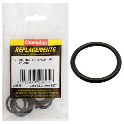 Champion 23mm (I.D.) x 3.5mm Metric O-Ring -10pk Default Title