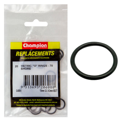 Champion 13mm (I.D.) x 2mm Metric O-Ring -20pk Default Title