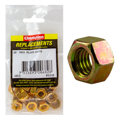 Champion M10 x 1.50 Hex Nut -20pk Default Title