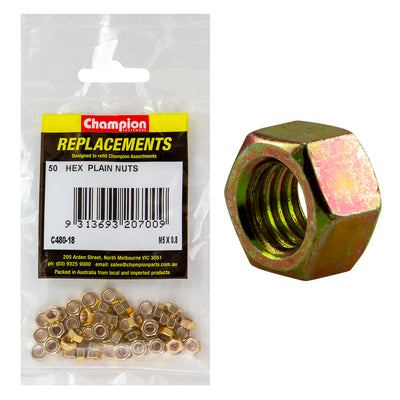 Champion M5 x 0.8 Hex Nut -50pk Default Title