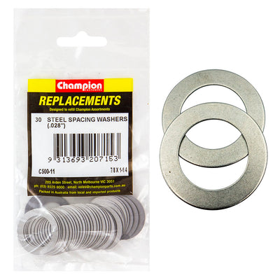 7/8 X 1-1/4IN X 1/32IN (22G) STEEL SPACING WASHER Default Title