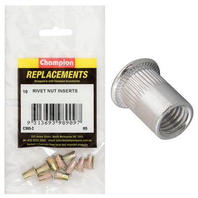 Champion M5 Steel Rivet Nut inserts -10pk Default Title