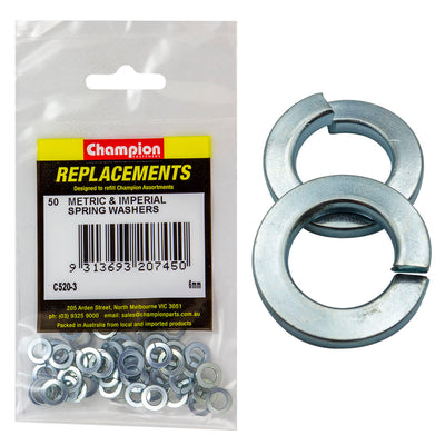 Champion 6mm Flat Section Spring Washer -50pk Default Title